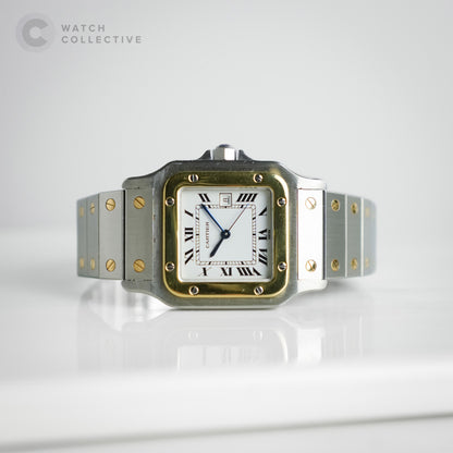 Cartier Santos Carree Two Tone Stainless Steel Automatic 2961
