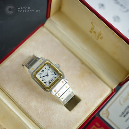 Cartier Santos Carree Two Tone Stainless Steel Automatic 2961