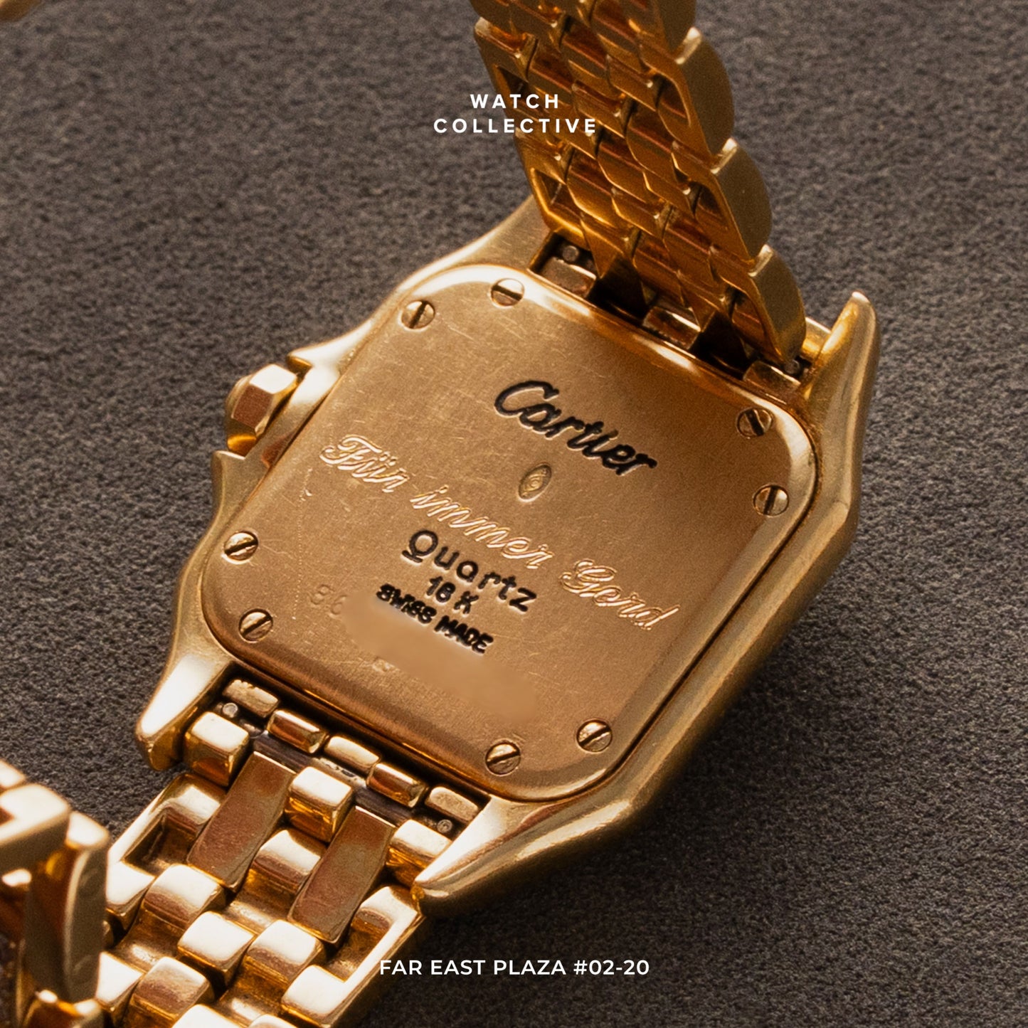 Cartier Ladies Panthere Diamond bezel 18k Yellow gold 22mm quartz 86691