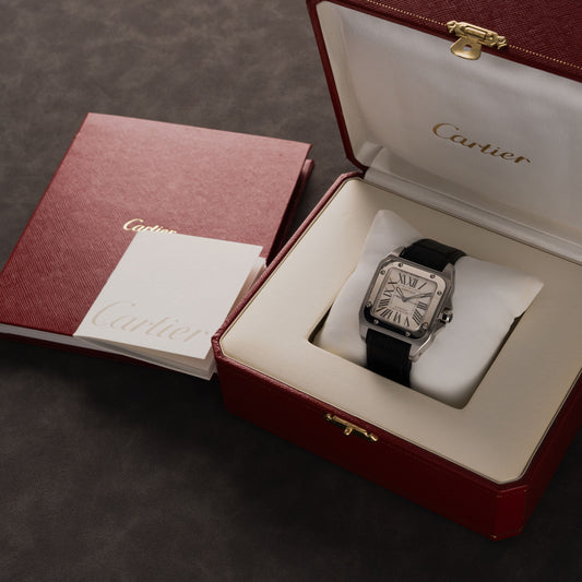 Cartier Santos 100 Stainless steel 33mm automatic 2878