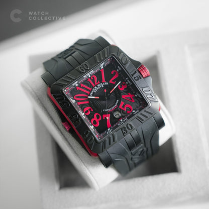 Full Set - Franck Muller Conquistador Cortez Titanium Automatic 44mm rubber strap 10900 SC DT GPG