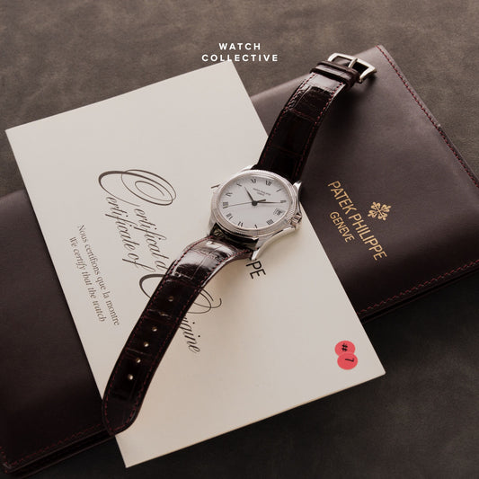 Patek Philppe Calatrava Hobnail Bezel 18k White Gold 37mm Manual 5117G-001