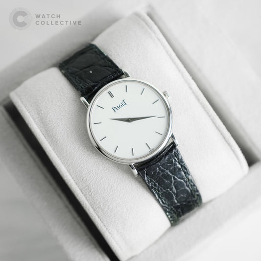 Piaget Altiplano 18k White Gold 30mm quartz 8025N