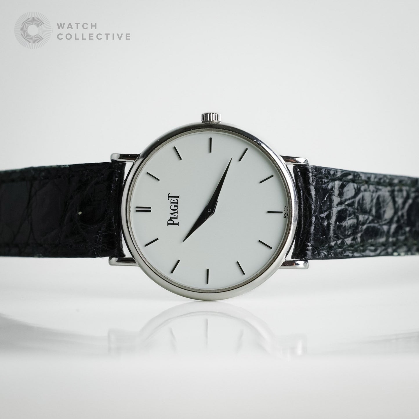 Piaget Altiplano 18k White Gold 30mm quartz 8025N