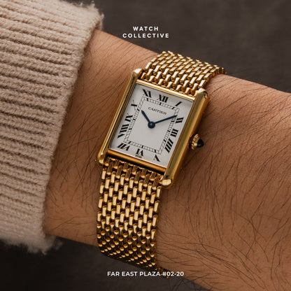 Cartier Tank Louis 18k Yellow Gold Bracelet 23mm manual winding 78086