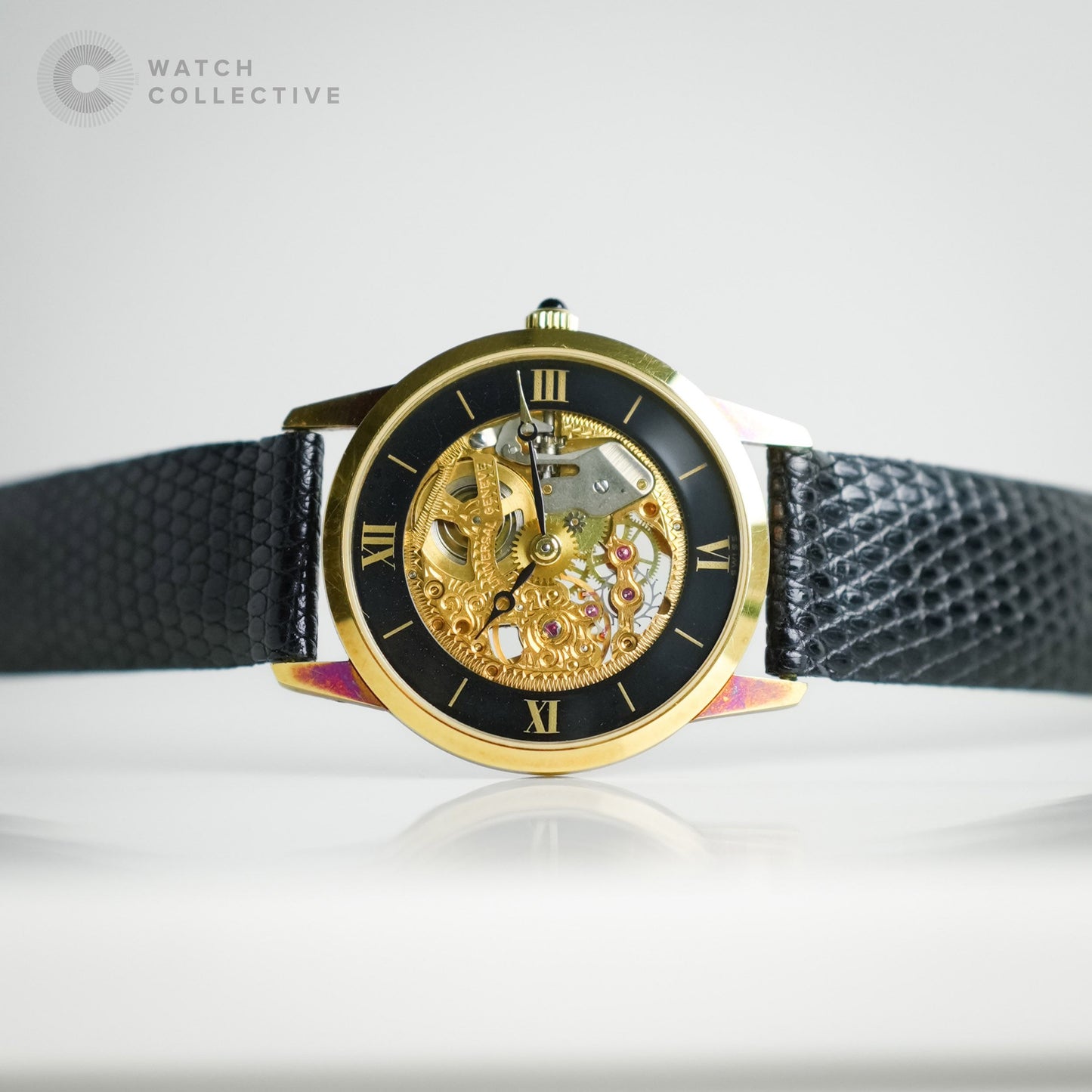Universal Geneve 18k yellow gold skeleton 30mm manual 06532