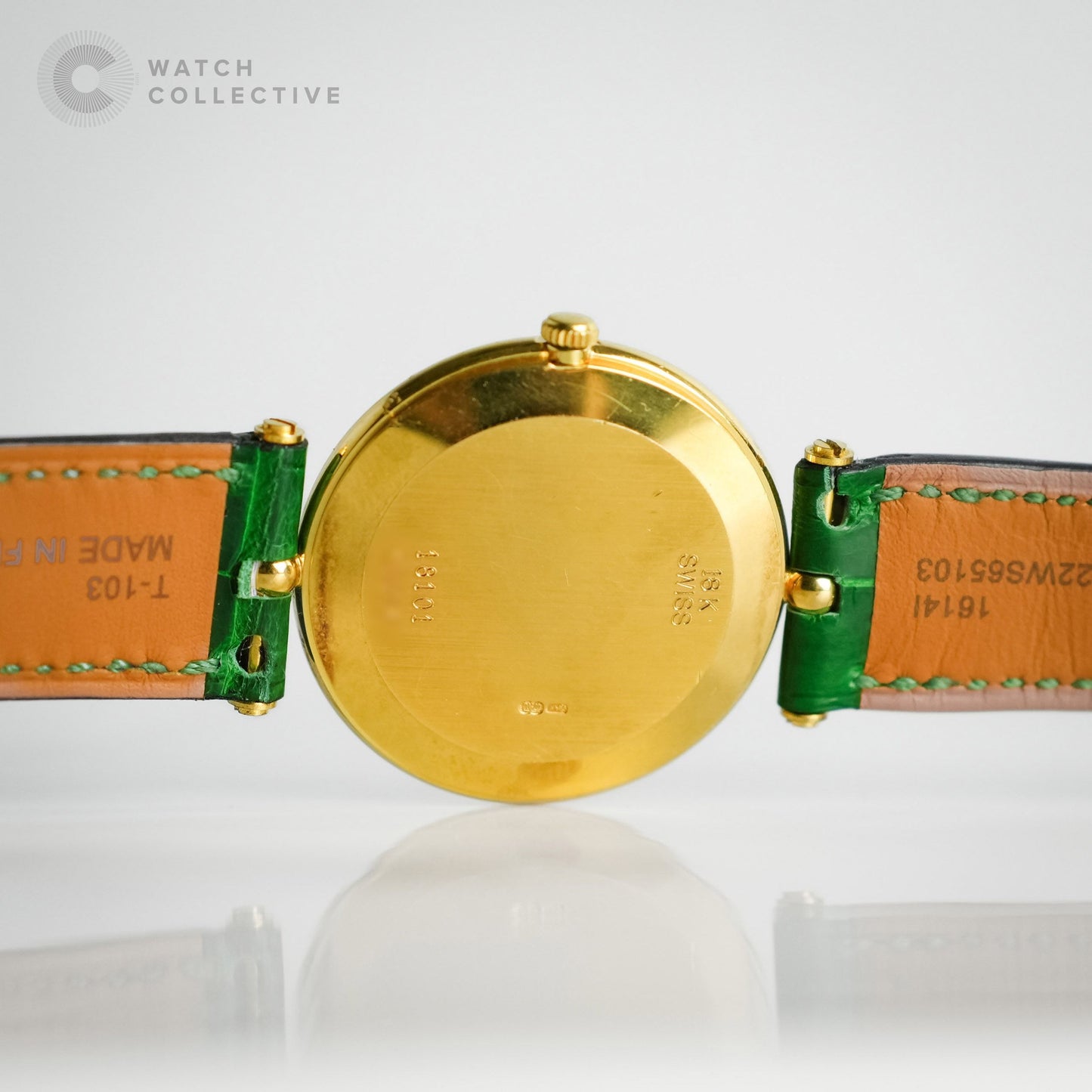 Van Cleef & Arpels 18k Yellow Gold 30mm quartz 18101