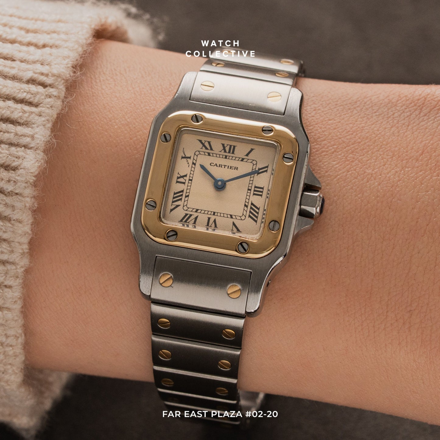 Cartier Santos Galbee Gold/Steel 24mm Quartz 13009
