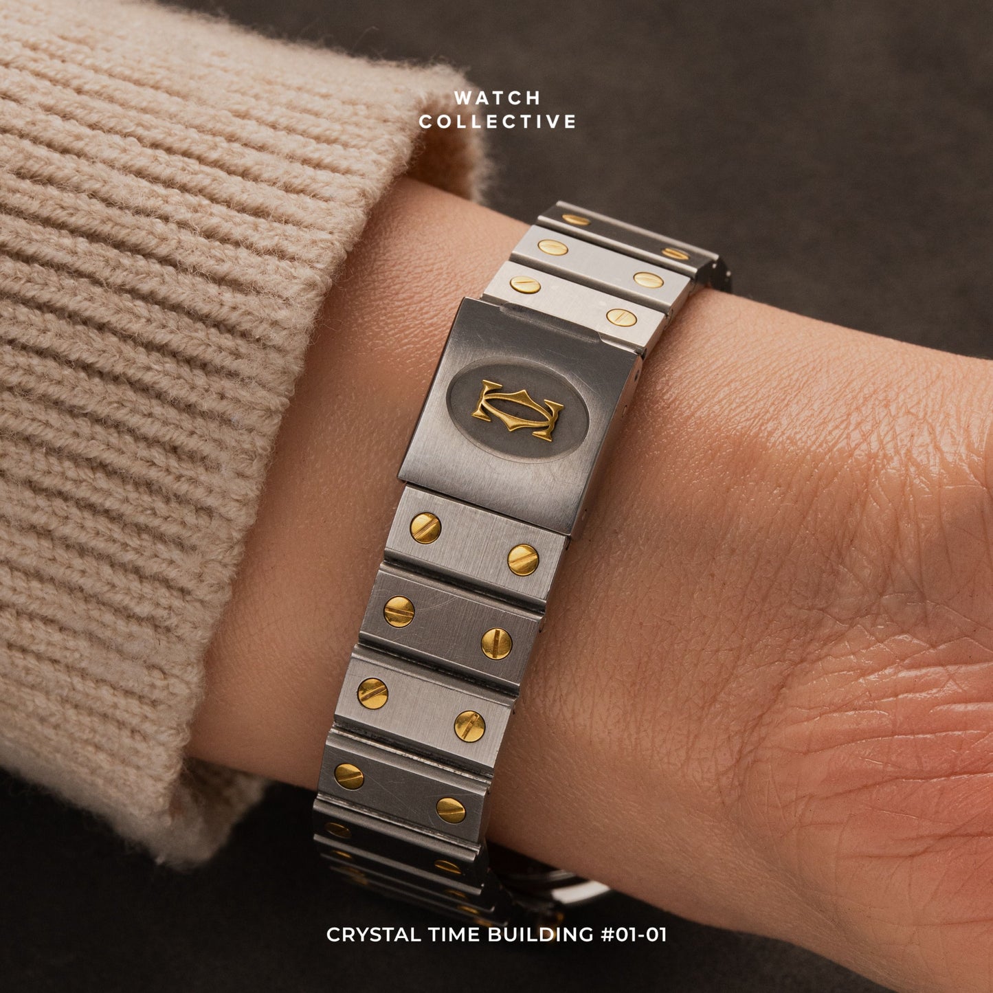 Cartier Santos Ronde Gold/Steel 32mm quartz 8191