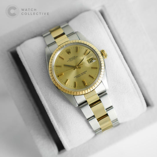 Rolex Oyster Perpetual Date Two-Tone Yellow Gold 34mm automatic 1505