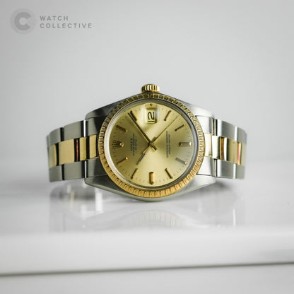 Rolex Oyster Perpetual Date Two-Tone Yellow Gold 34mm automatic 1505