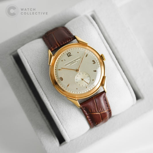 Vacheron Constantin Vintage Guilloche dial 18k rose gold 37mm automatic 4537