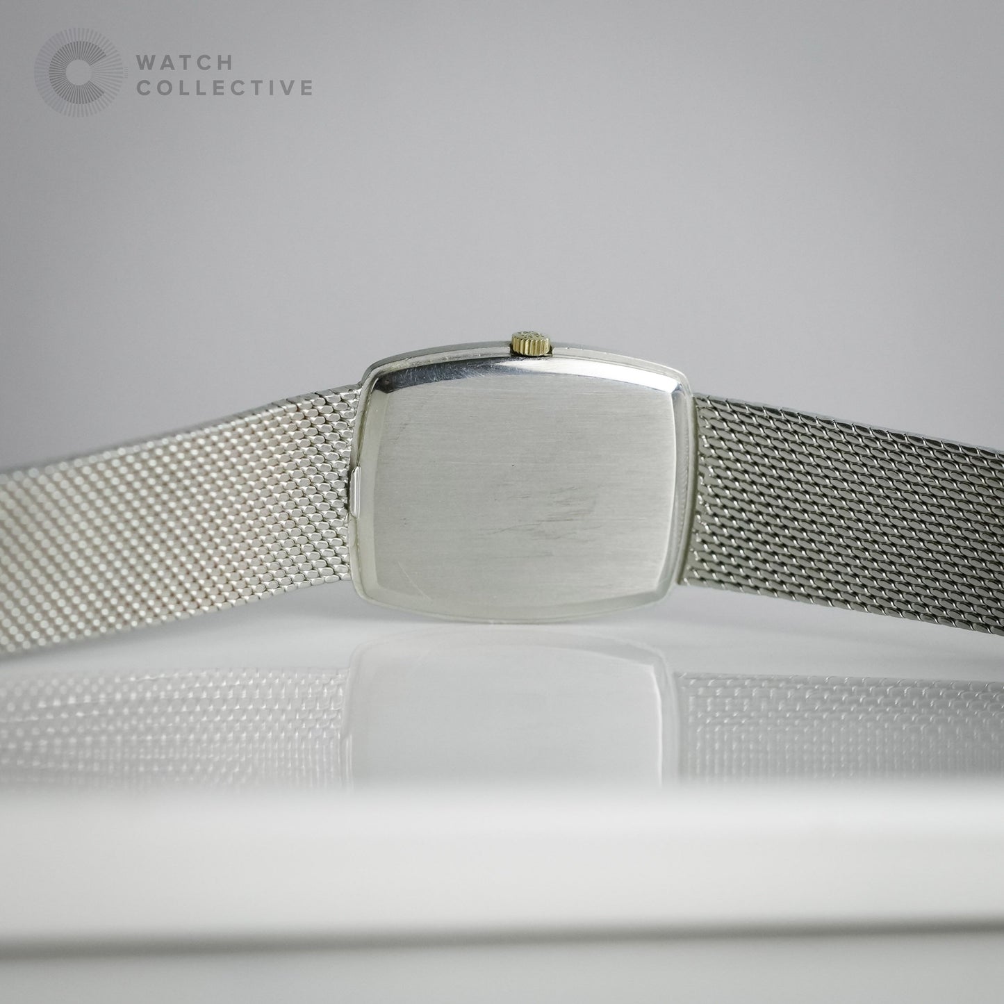 Patek Philippe Ellipse 18k White gold hammered dial and bracelet 26mm Manual 3567