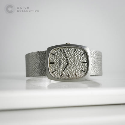 Patek Philippe Ellipse 18k White gold hammered dial and bracelet 26mm Manual 3567