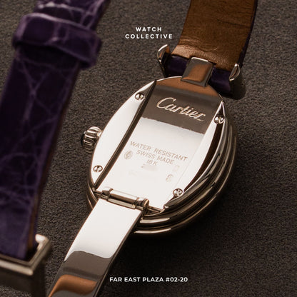 Cartier Bi-plan Hidden Clasp 18k White gold 19mm quartz 2295