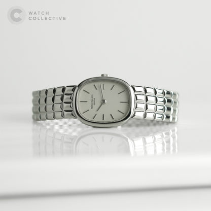 Patek Philippe Ellipse quartz White Gold Ivory dial 20mm (55gms) 4764/5