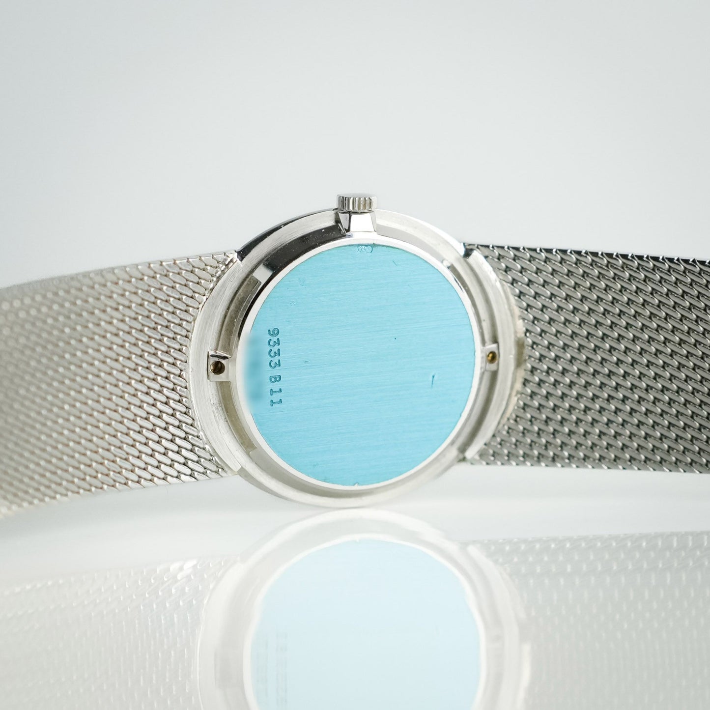 Piaget 18K White Gold Integrated Bracelet Jade Dial 9333 B11