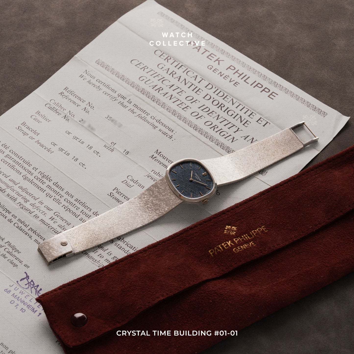 Patek Philippe Golden Ellipse 18k White gold 31mm manual 3545/2
