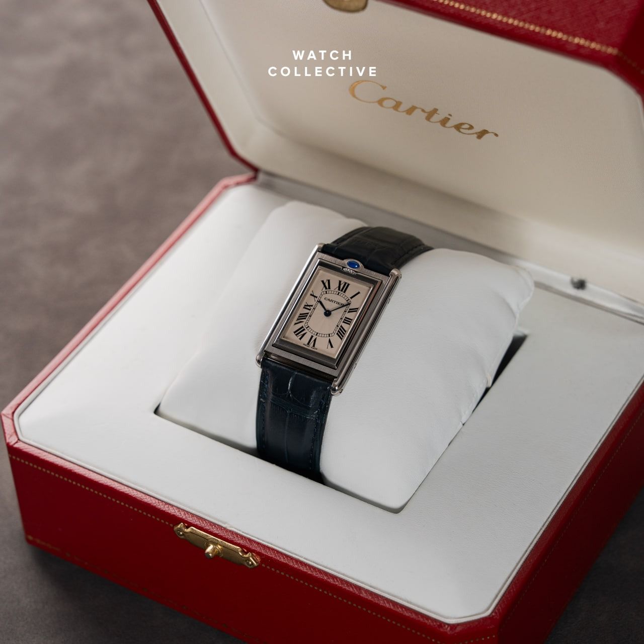 Cartier Tank Basculante Stainless Steel 25mm Manual 2390