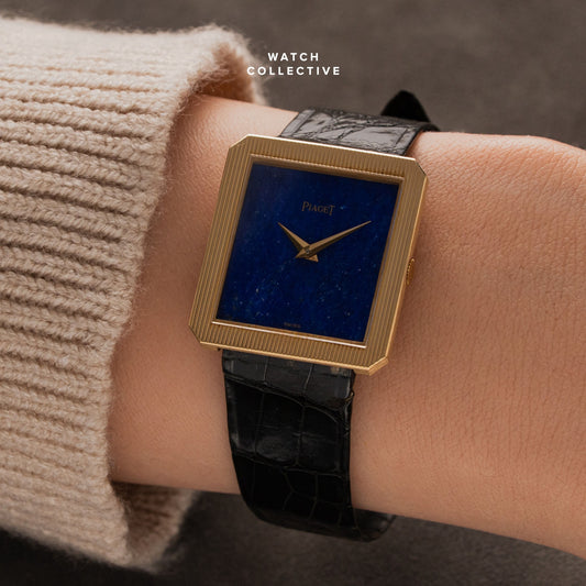 Piaget Protocole Lapis Dial 18k Yellow Gold 25mm Manual 9154