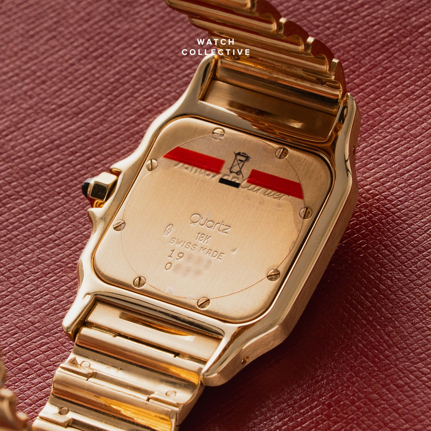 Cartier Santos Galbee Moonphase 18k Yellow Gold 29mm Quartz 19901