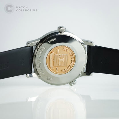 Jaeger-LeCoultre Master Geographic stainless steel leather strap automatic 38mm 142.8.92