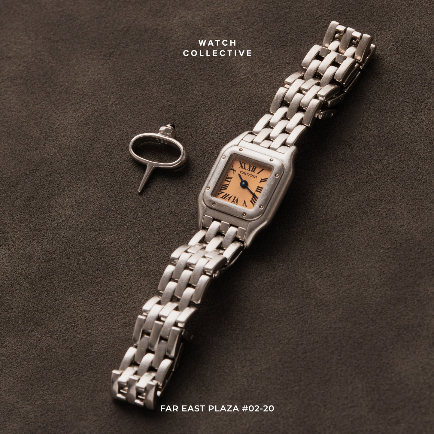 Cartier Mini Panthere 18k White Gold 17mm quartz 2363