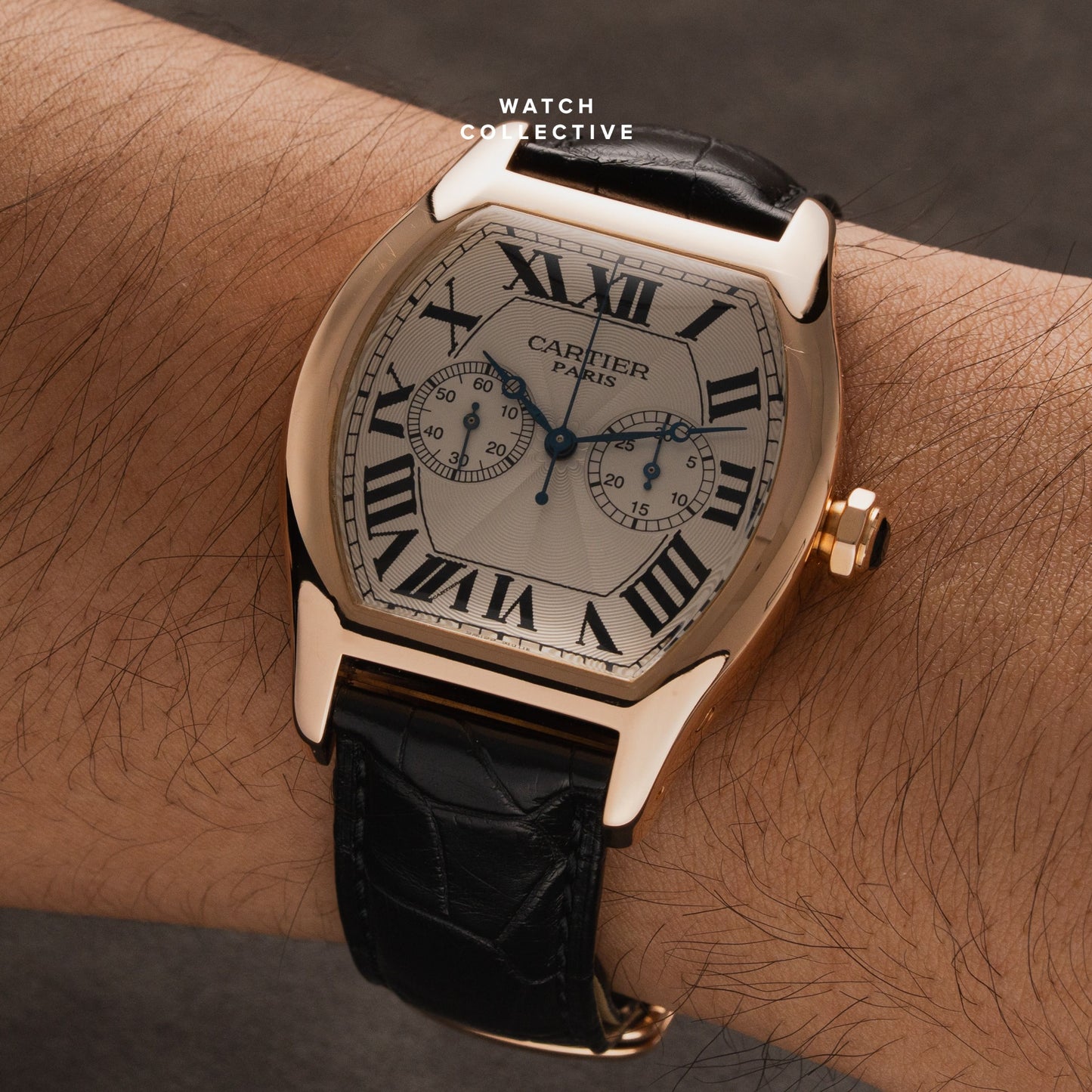 Cartier Monopusher XL 18k Rose Gold 37x38mm manual W1547451 / 2781