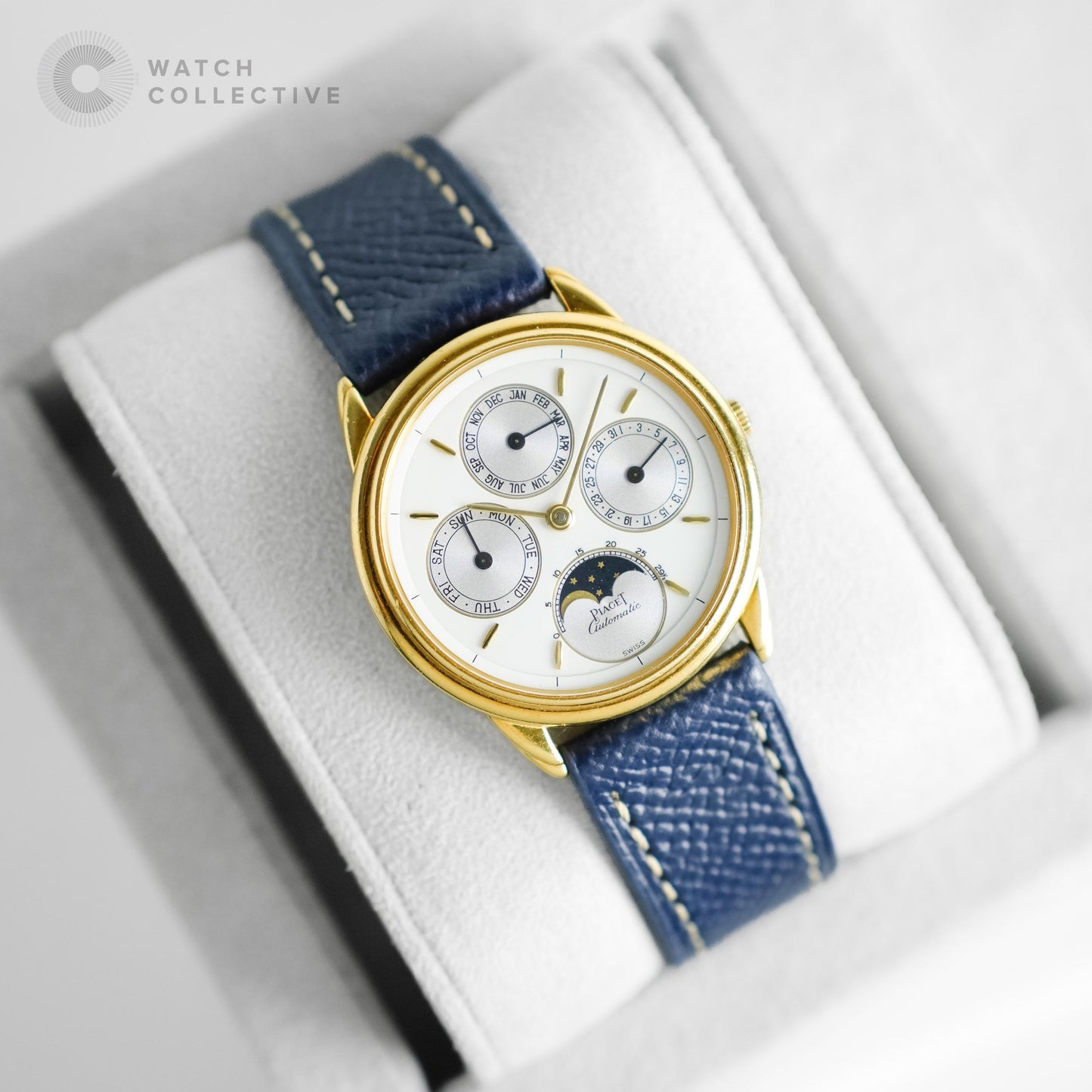 Piaget Gouverneur Triple Calendar Moonphase yellow gold 33mm automatic 15958