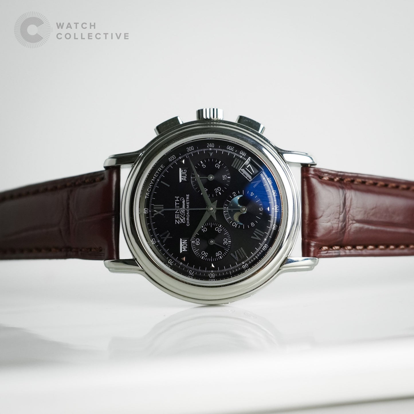 Zenith El Primero Chronometer Moonphase black dial 40mm automatic 01.240.410