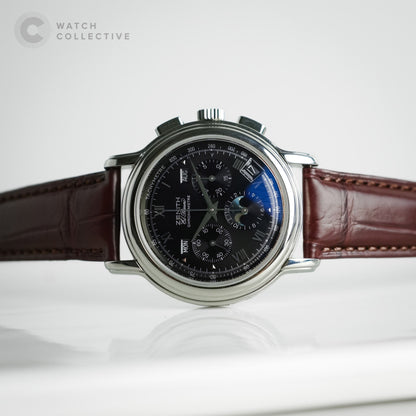 Zenith El Primero Chronometer Moonphase black dial 40mm automatic 01.240.410