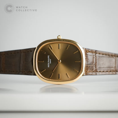 Patek Philippe Golden Ellipse 18k Rose gold brown dial 31mm Automatic 3738/100R-001