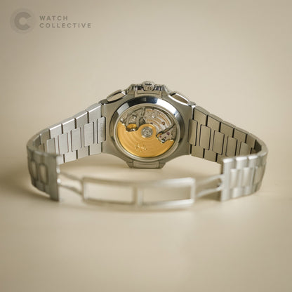 Patek Philippe Nautilus Chronograph Stainless Steel White Dial 5980/1A-019