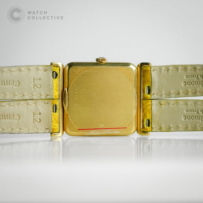 Jaeger-LeCoultre Square Onyx Dial 750 Yellow Gold 26mm Manual 911721