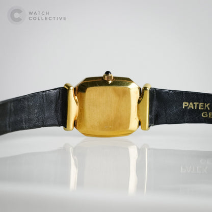 Patek Philippe Golden Ellipse 18k Yellow gold Onyx dial 22x25mm manual 4431