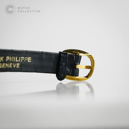 Patek Philippe Golden Ellipse 18k Yellow gold Onyx dial 22x25mm manual 4431