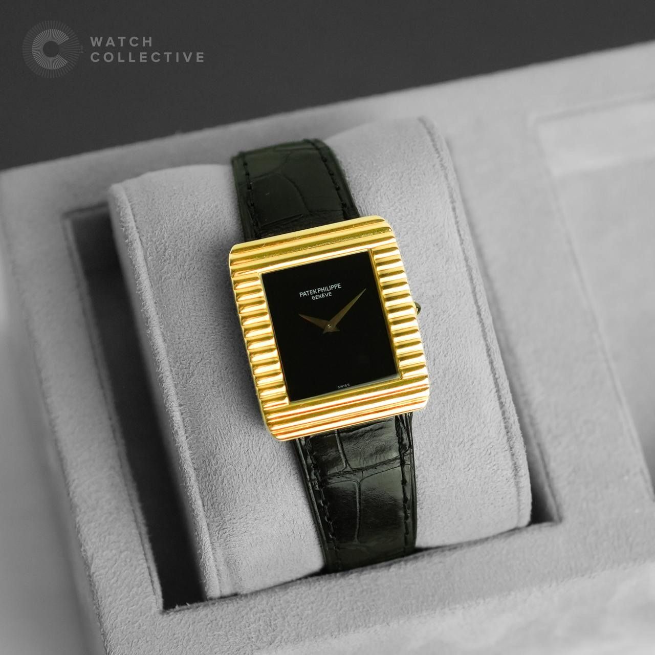 Patek Philippe Gondolo Onyx Dial 18k Yellow Gold 29mm Manual 3733