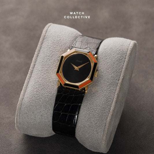 Piaget Octagonal Onyx 18k Yellow gold 24mm manual 9341