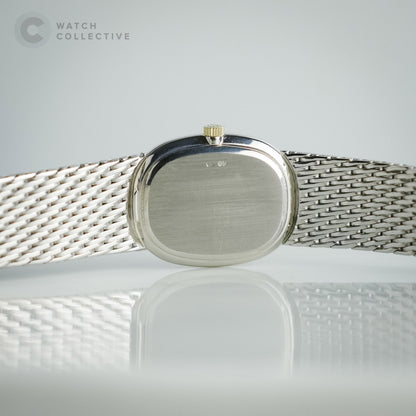 Patek Philippe Golden Ellipse 18K White Gold Tropical Salmon Dial 4226