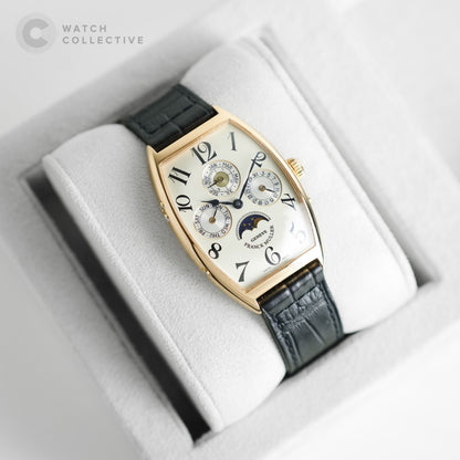 Franck Muller Curvex Perpetual Calendar 18k yellow gold 30x44mm automatic 2851 S6 QP