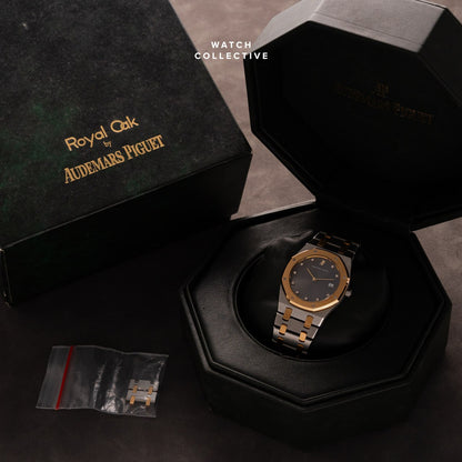 Audemars Piguet Royal Oak Two Tone Grey Dial Factory Diamond Dial 33mm Automatic 56175SA