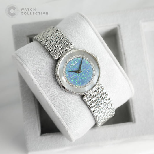 Piaget White Gold Opal & MOP Diamond Dial 9065 (81 Grams)