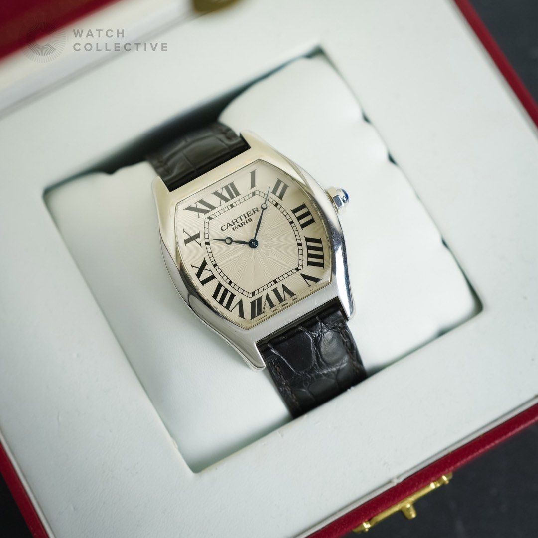 Cartier Tortue XL CPCP Platinum 34mm Manual winding