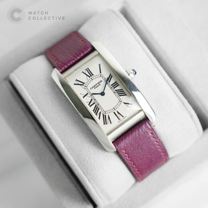 Cartier Tank Américaine Platinum 26x45mm Manual 1734B