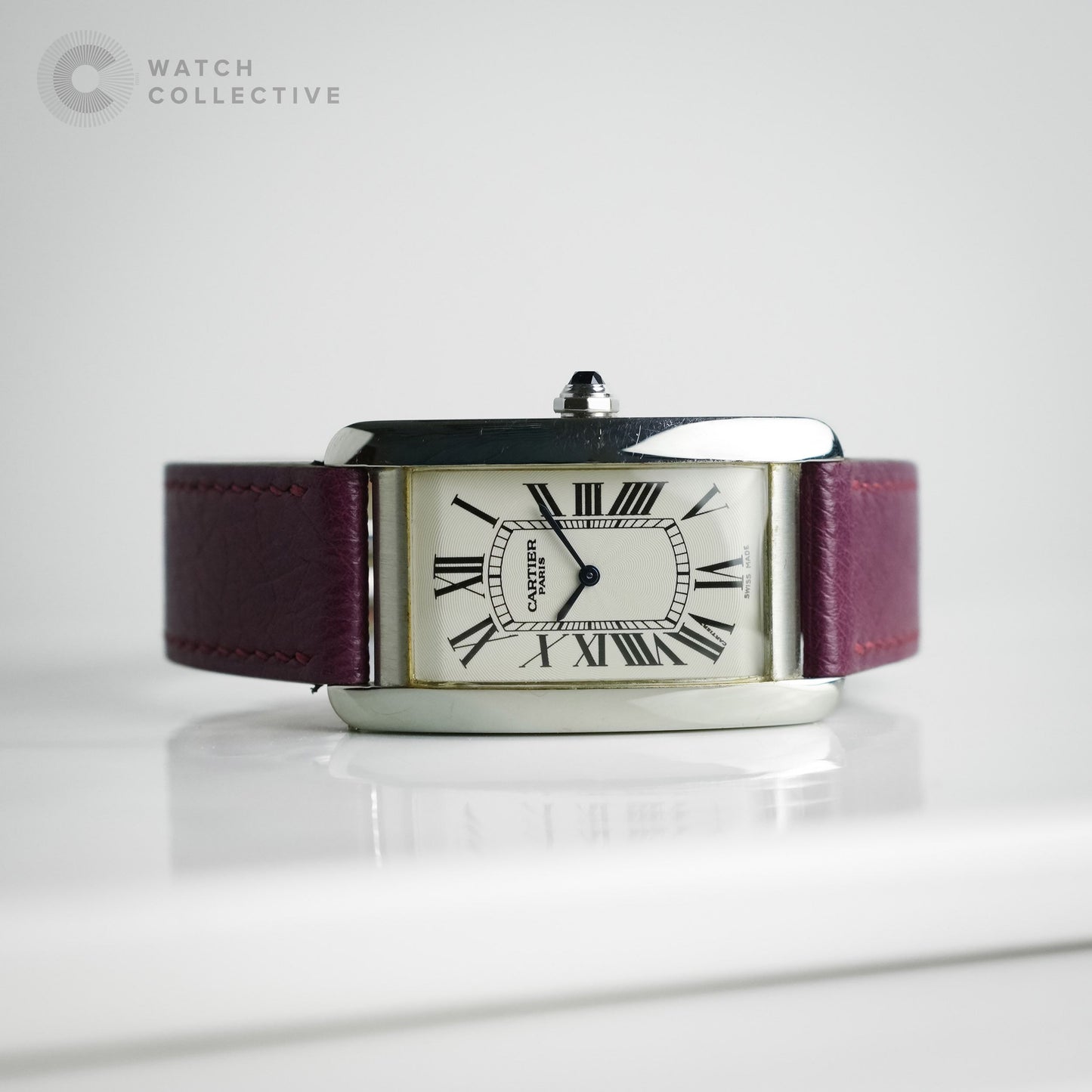 Cartier Tank Américaine Platinum 26x45mm Manual 1734B