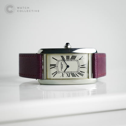 Cartier Tank Américaine Platinum 26x45mm Manual 1734B