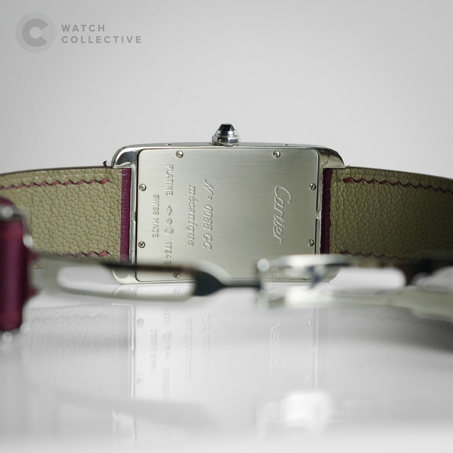 Cartier Tank Américaine Platinum 26x45mm Manual 1734B