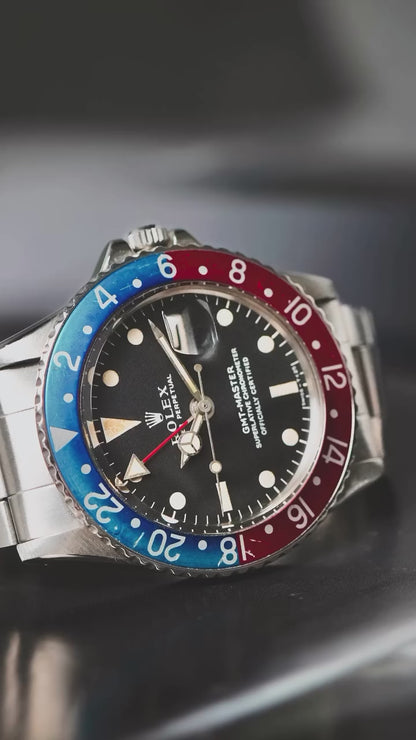 Rolex GMT Master "Pepsi" 1675 | Watch & Service Receipt