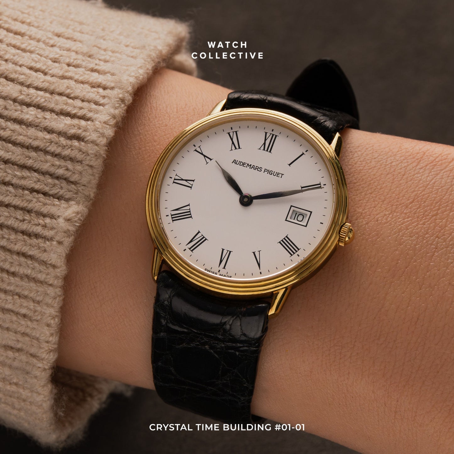 Audemars Piguet Classic 18k yellow gold white dial 31mm quartz