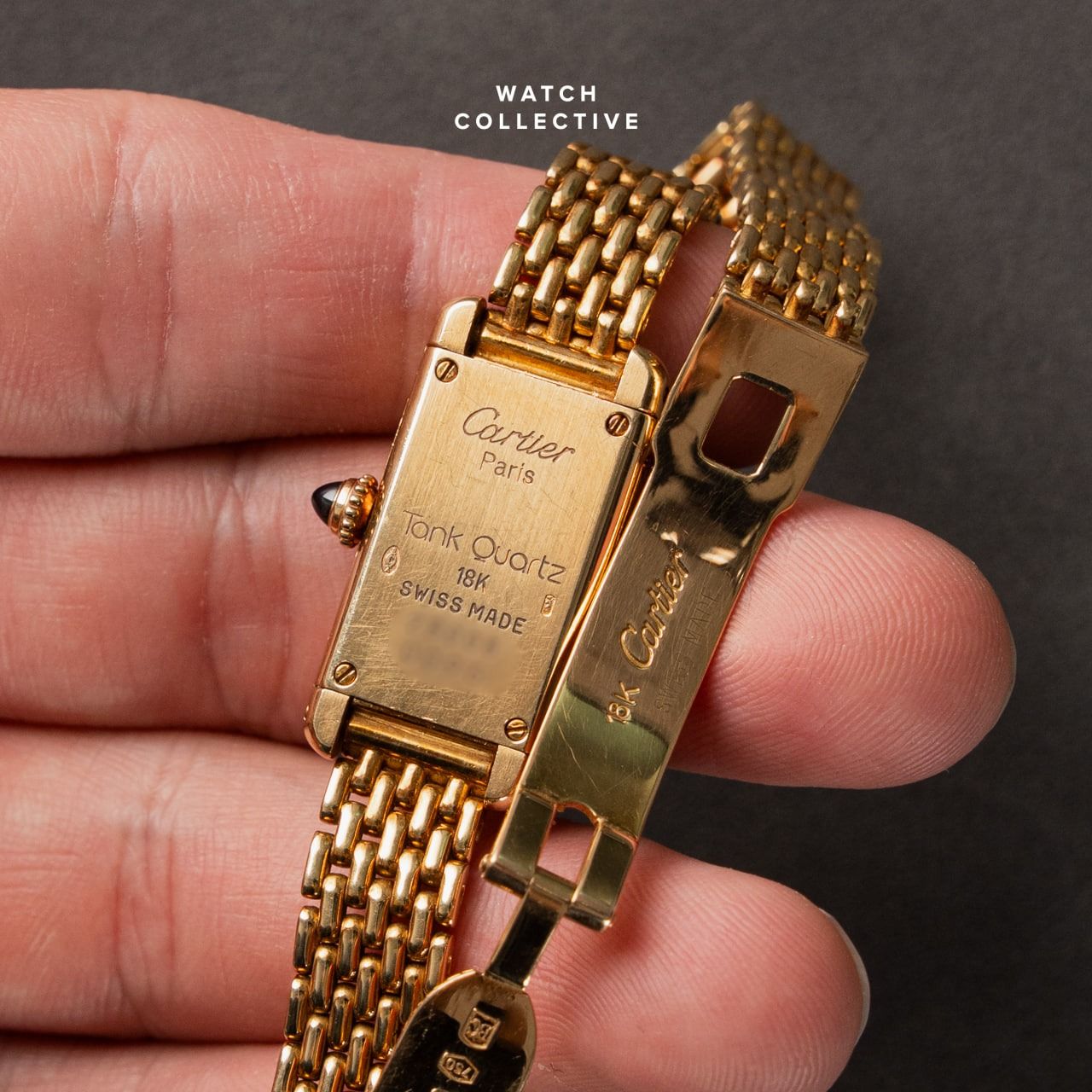 Cartier Tank Mini Americaine 18k Yellow Gold 14.5mm Quartz 28006